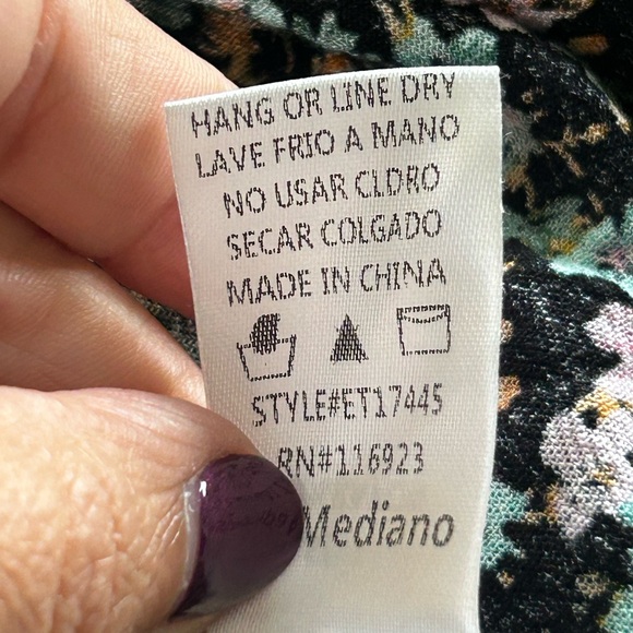 Easel floral print top prairie chic bohemian western adjustable strap - Picture 7 of 10